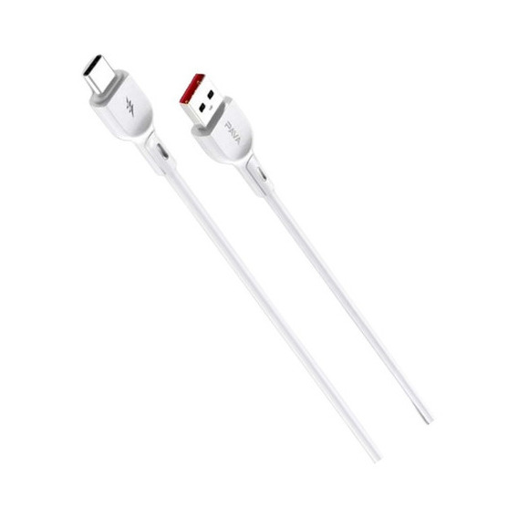 Cable Para Samsung Xiaomi Usb A Tipo-c Cargador Y Datos 1m Color Blanco