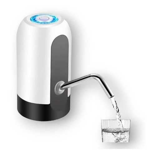 Dispensador De Agua Electrico Usb Bombin Sifon Para Botellon Color Blanco
