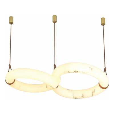 Lampara Colgante Techo Alabastro Cálida 67w 120×65×10cm
