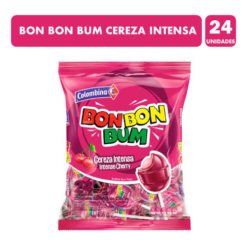 Bon Bon Bum Sabor Cereza Intensa - Coyac´s (bolsa Con 24 Un)