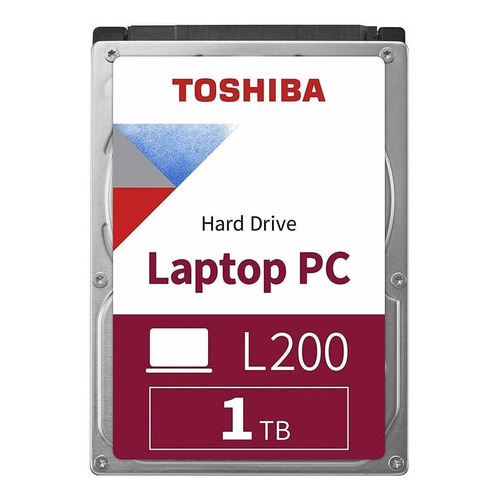 Disco Duro Laptop 1tb Toshiba 5400rpm 2.5 Sata 3 7 Mm Color Plata