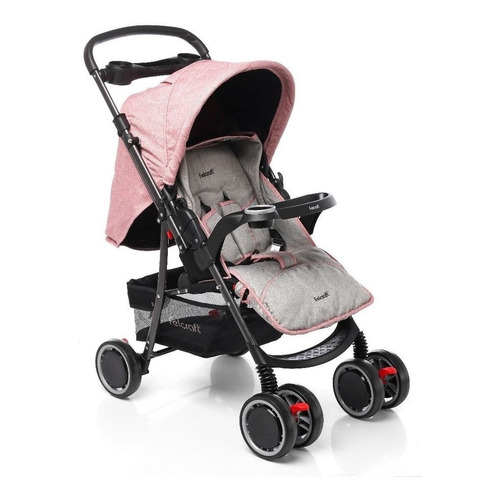 Cochecito de paseo Felcraft Travel System Puebla TS922 rosa con chasis color negro