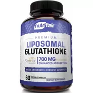 Liposomal Glutathione 700 Mg 60 Capsulas Absorcion Mejorada