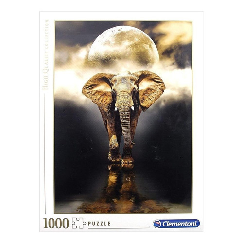 Rompecabezas Clementoni High Quality Collection The Elephant 39416 de 1000 piezas