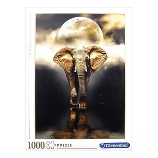 Rompecabezas Clementoni High Quality Collection The Elephant 39416 De 1000 Piezas