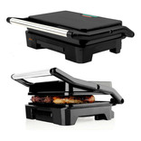 Grill sanduicheira Mallory Chefpro 900w Black Inox Antiaderente Cor Preto