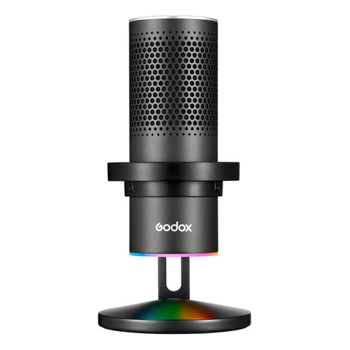 Micrófono Godox Em68x Condensador Usb Para Streaming Rgb Color Negro