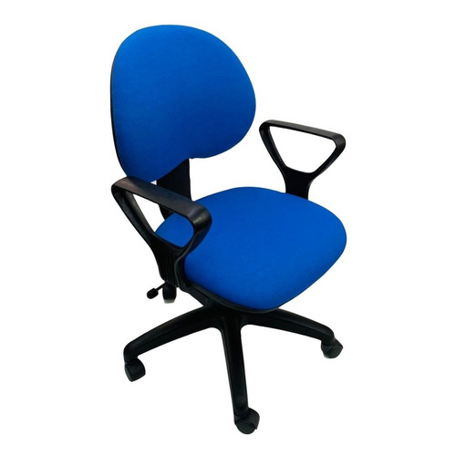 Silla de escritorio de Outlet Arcadia ergonómica  azul con tapizado de marathon