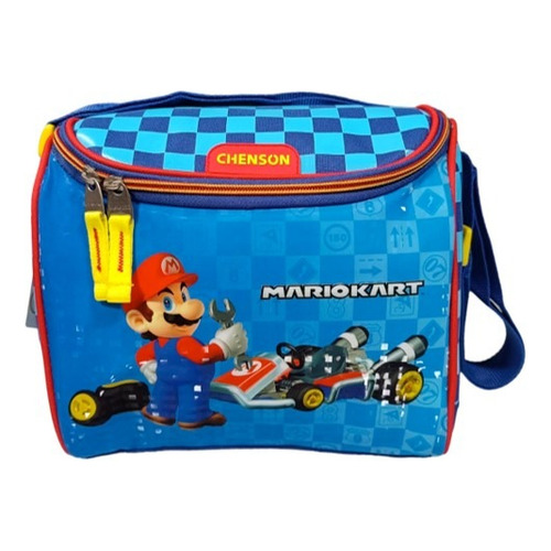 Lonchera Escolar Mario Bros Mech Mb66246-9 Color Azul