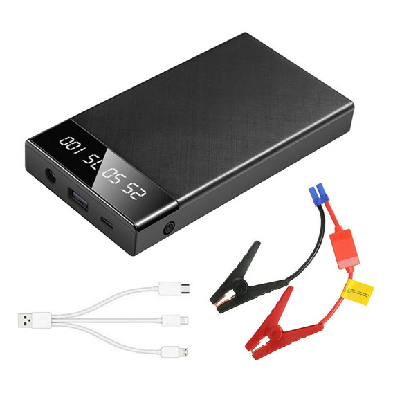 Arrancador De Batería De Auto Power Bank 10000 Mah, Linterna