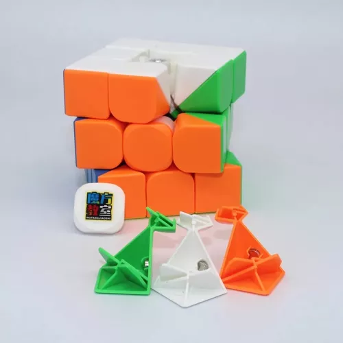 Cubo Mágico 3x3x3 Meilong M Magnético Profissional Cor Da