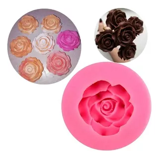 Molde De Silicone Rosa Brigadeiro 2 Amores Confeitar Biscuit