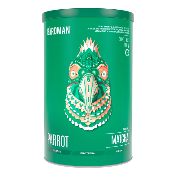 Súper-alimento Verde Parrot Greens & Protein 900g By Birdman