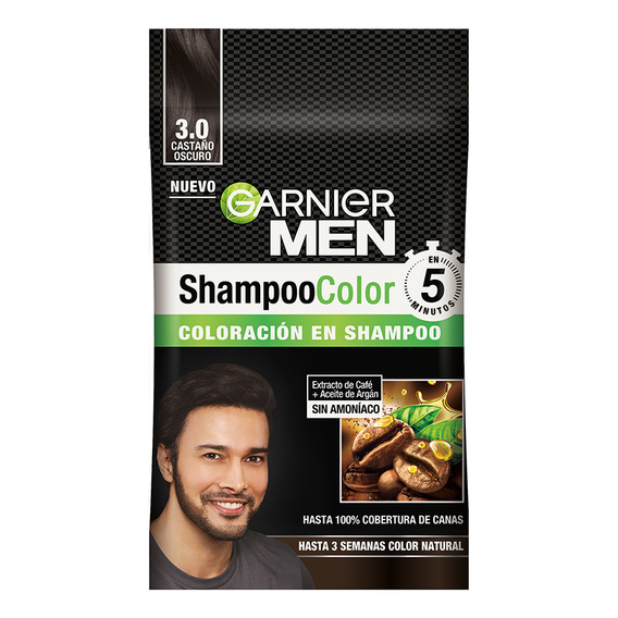 Garnier Tinte Para Cabello Hombre Tono 30 castaño oscuro profundo