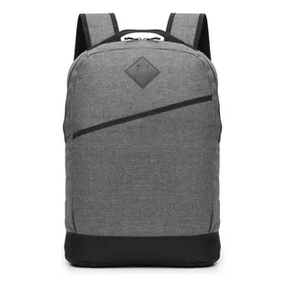 Mochila Tahg Duomo Porta Notebook Urbana Color Gris Unisex Diseño De La Tela Polycanvas