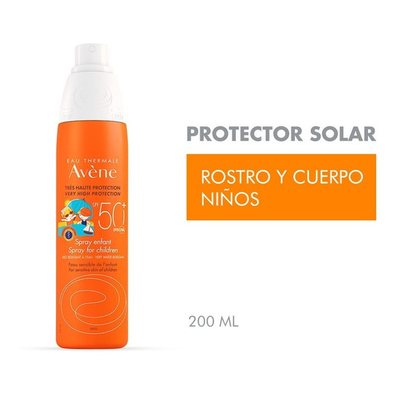 Avene Solar Spf50+ Spray Especial Niños X 200 Ml