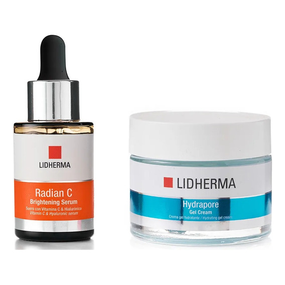 Radian C Brightening Serum + Hydrapore Crema Gel Lidherma