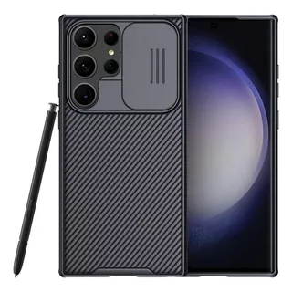 Carcasa Nillkin Camshield Pro Para Samsung Galaxy S23 Ultra 1 Unidad Negro