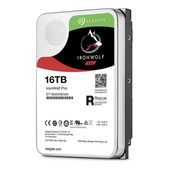 Disco Duro Ironwolf Pro 16 Tb Sata Nas De 3,5 Pulgadas