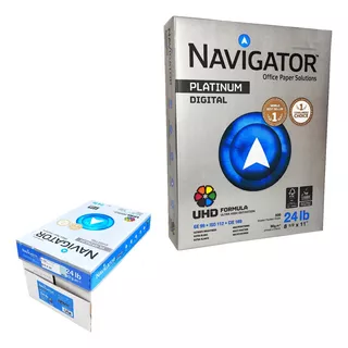 Caja Navigator Papel Bond Carta 90g Con 5000 Hojas Extra Bla