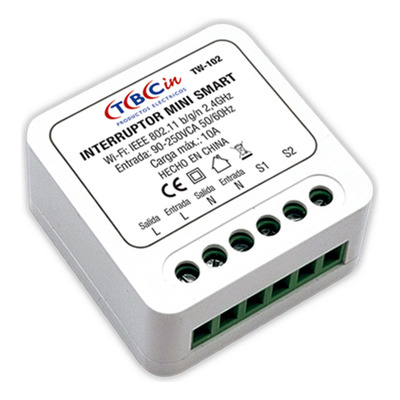 Interruptor Smart Tbcin Tw-102 2 Polos 10a Esquema 1