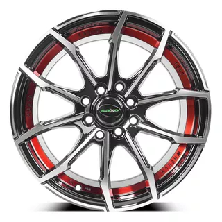 Rines 15 Tipo Bbs 4/100 4/114 Spark Aveo Versa Gol Tiida 4 Color Rojo