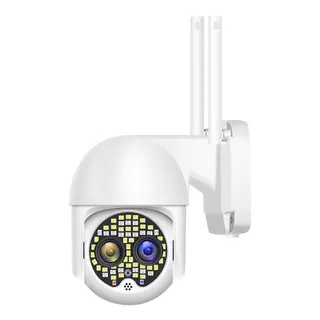 Camara Doble Lente Exterior Audio Wifi Gran Aumento+ 59 Leds Blanco