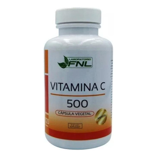 Vitamina C 120 Cápsulas De 500 Mg 1 Acido Ascórbico Antiox 