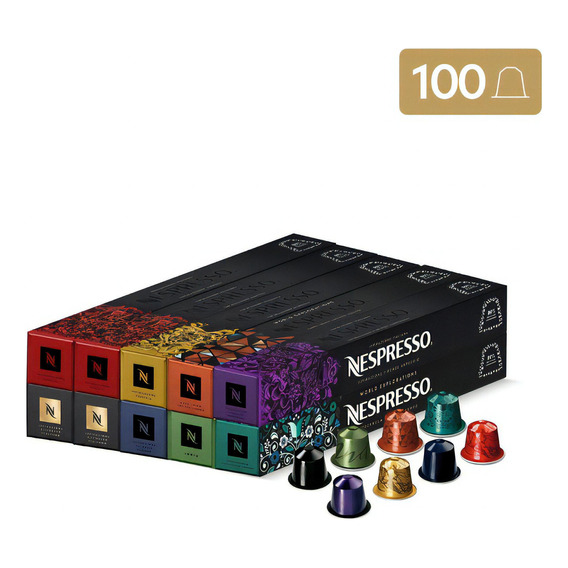 Cápsulas De Café Nespresso Pack Intenso - 100 Cápsulas