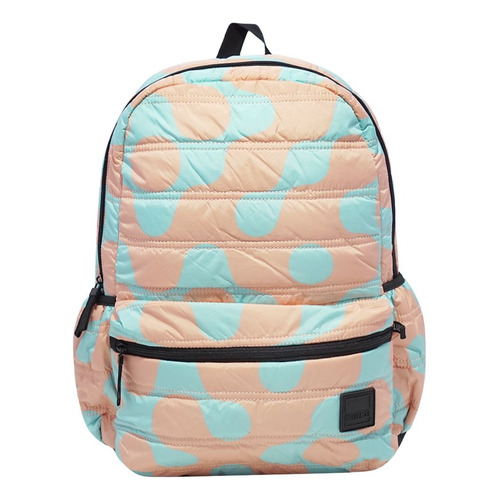 Mochila Influencer Urbana Escolar Nena Impermeable Mujer Color Agua Diseño De La Tela Estampado