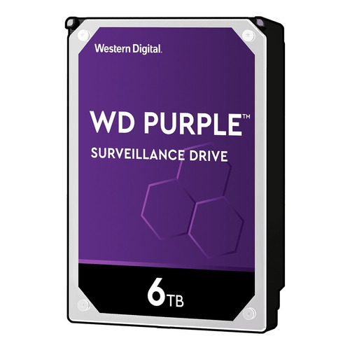 Disco duro interno Western Digital WD Purple WD60PURX 6TB púrpura