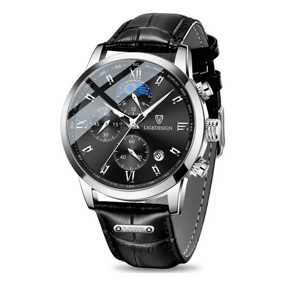 Cuarzo Relojes Hombres Impermeable Strap Moda Men Wristwatch