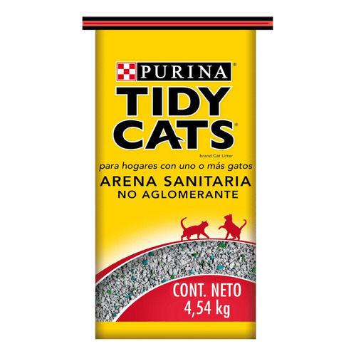 Arena Sanitaria Gato Purina Tidy Cats® No Aglomerante 4.54kg x 4.54kg de peso neto