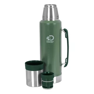 Termo Discovery Acero Inoxidable 1.3 Litros Grande Matero Color Verde