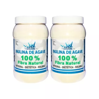 2pack Inulina 100% De Agave, Prebiótica 100% Soluble/ 500g