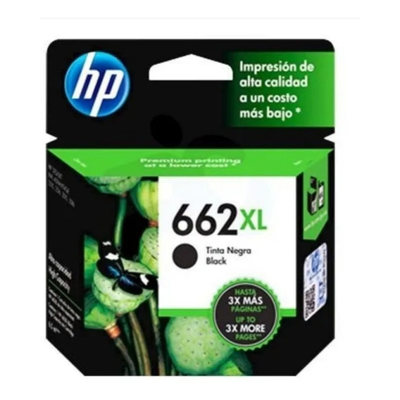 Cartridge De Tinta Hp Original 662xl Negro