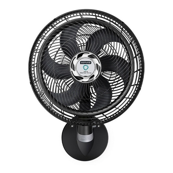 Ventilador de pared Samurai Ultra Silence Force turbo negro con 6 aspas, 18" de diámetro 110 V - 120 V