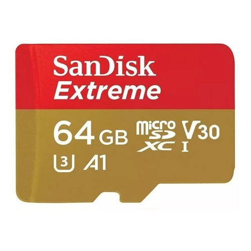 Tarjeta de memoria SanDisk SDSQXAF-064G-GN6AA  Extreme con adaptador SD 64GB