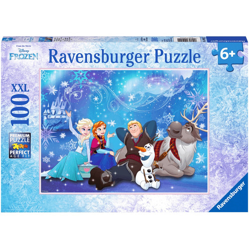 Rompecabezas Ravensburger Frozen El Encanto Del Hielo 100 Piezas XXL 6+