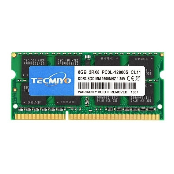 Memoria RAM gamer color verde  8GB 1 Tecmiyo 8GBPC3L12800S-G0