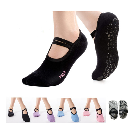 Calcetines De Yoga Pilates Antiderrapantes 5 Pares