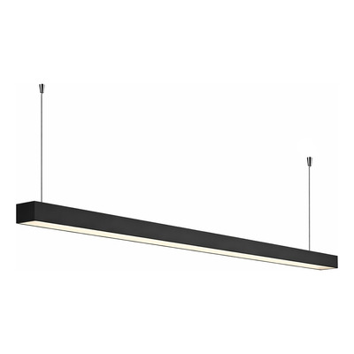 Colgante Led Line Negro Moderno Oficina Estudio 36w Negro/frío