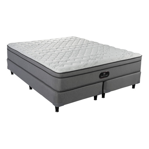 Sommier Simmons BackCare Backcare Queen de 190cmx160cm con base dividida