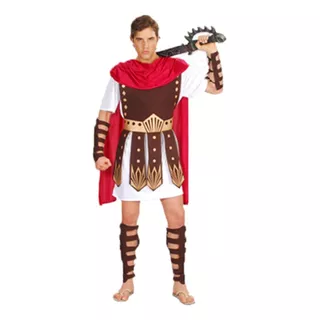 Fantasia Cosplay Soldado Romano Gladiador Guerreiro Luxo Pro