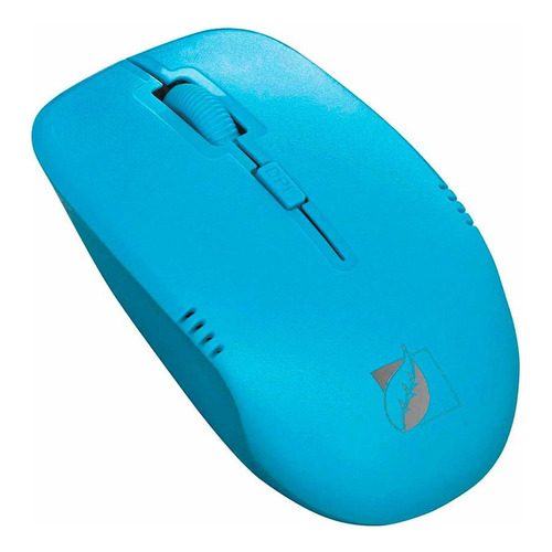 Mouse Óptico Inalámbrico Green Leaf 1600 Dpis 18-8856 Color Azul