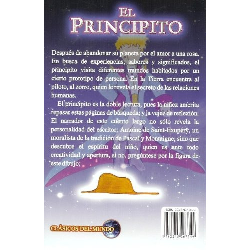 Libro : El Principito  - Antoine De Saint-exupery (7349)