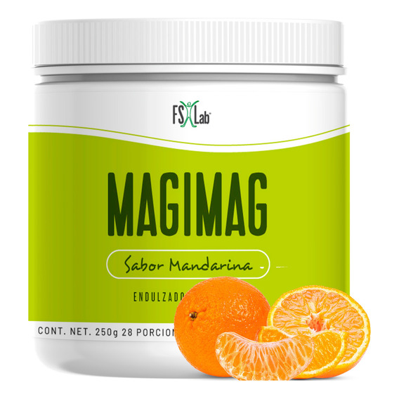 Magimag Citrato De Magnesio En Polvo Naturalslim Fs Lab Sabor Mandarina
