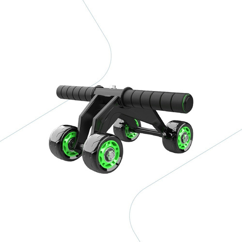 Rueda de ejercicio abdominal Roller de 4 ruedas y alfombra M4u