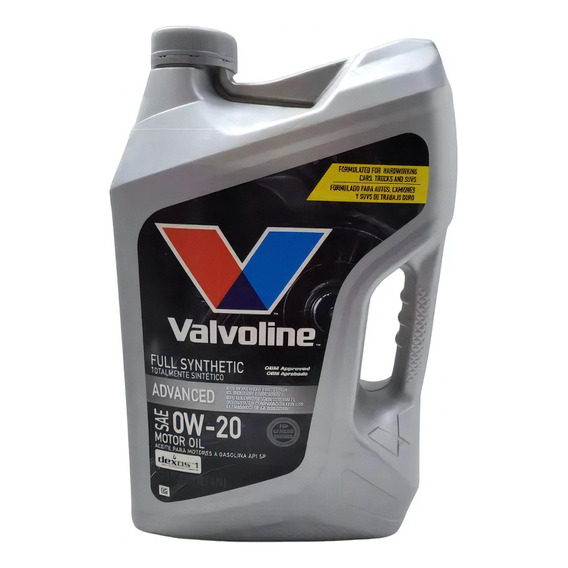 Aceite Valvoline Sintetico 0w-20 Advanced 4,73 L - Formula1