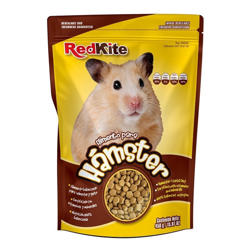 Redkite Alimento Para Hamsters 450gr Vitaminas Y Minerales